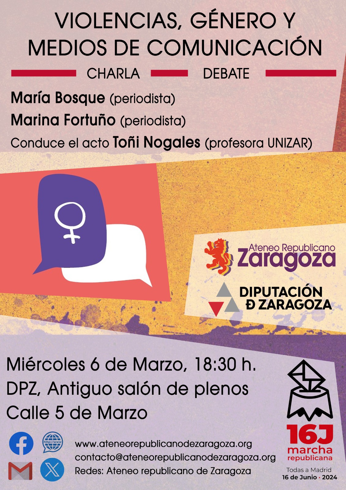 Violencias, Género y Medios de Comunicación @ Diputación Provincial Zaragoza