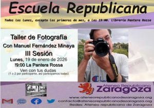 Taller de Fotografía. III Sesión 19.01.2026 @ La Pantera Rossa