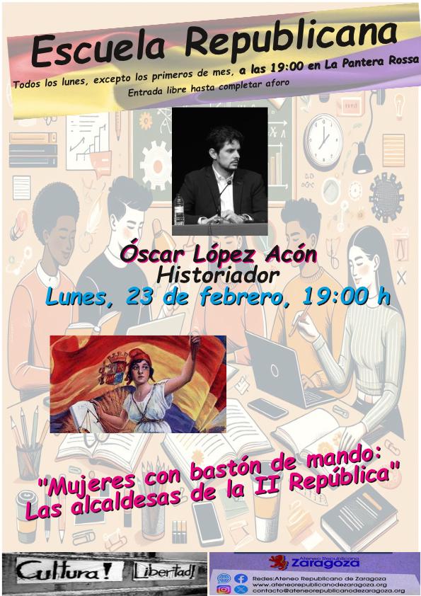 Mujeres con bastón de mando: las alcaldesas de la II República. Óscar López, Historiador @ La Pantera Rossa