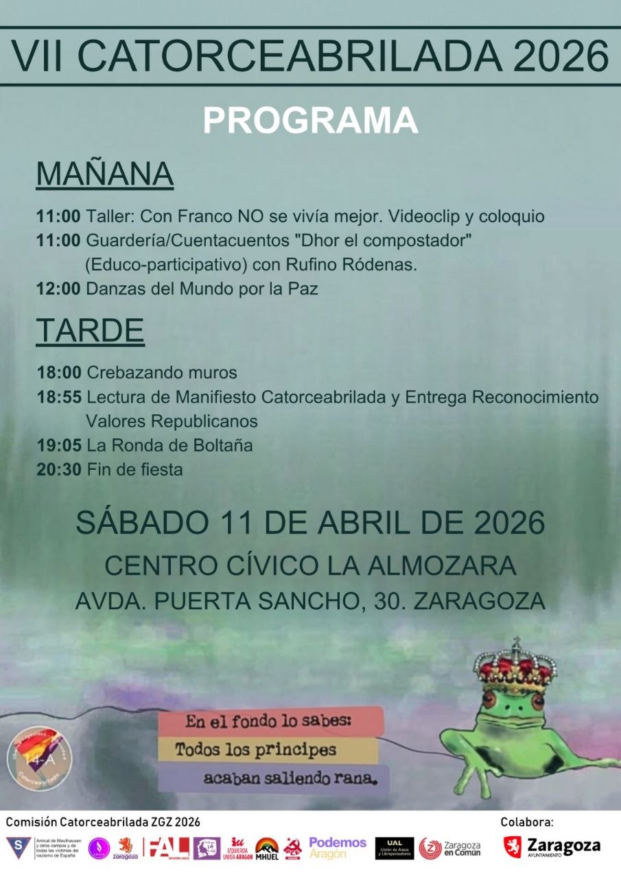 Concierto Republicano. VII Catorceabrilada. 11 de abril de 2026 @ Centro Cívico La Almozara